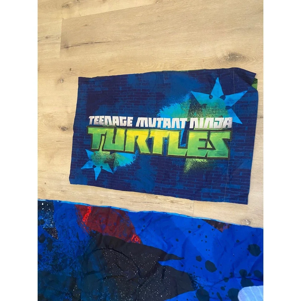 Teenage Mutant Ninja Turtles Twin Comforter Set Ninjas In Training Blue Green